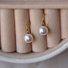 Load image into Gallery viewer, Classic Freshwater Drop Pearl Fish Hook Earrings
