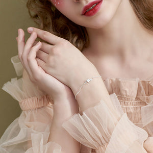 Cherry Blossom Silver Bracelet