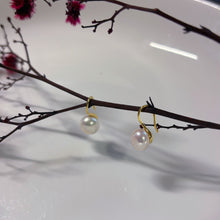 Load image into Gallery viewer, Classic Freshwater Drop Pearl Fish Hook Earrings
