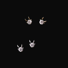 Load image into Gallery viewer, Deer Shape Zircon Diamond Stud Earrings
