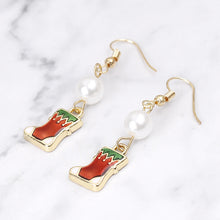 Load image into Gallery viewer, Christmas Party Pearl Zircon Drop Earrings - Multi Choices

