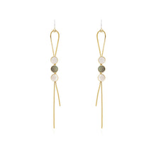 Load image into Gallery viewer, Gold Plated Tassel Shell Earrings
