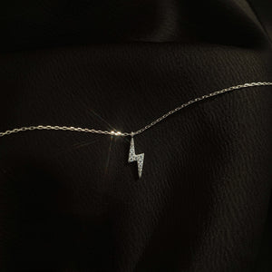 Silver Lightning Choker Necklace