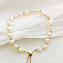 Load image into Gallery viewer, Freshwater Cultured Irregular Pearl Single Strand Bracelet
