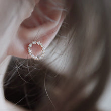 Load image into Gallery viewer, Ocean Diamante Circular Stud Earrings
