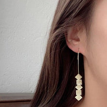 Load image into Gallery viewer, Korean Style Geometric Pierce Gold Plated Drop Earrings
