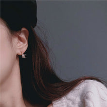 Load image into Gallery viewer, Snow Shape Gold Plated Stud Earrings
