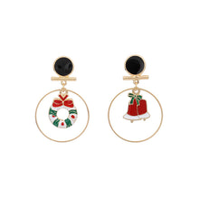 Load image into Gallery viewer, INS Christmas Party Circular Drop Earrings Multi Colours
