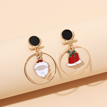 Load image into Gallery viewer, INS Christmas Party Circular Drop Earrings Multi Colours
