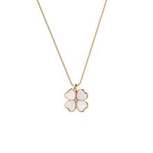 Load image into Gallery viewer, 14K Gold Plated Four Leaf Clover Pendant Necklace
