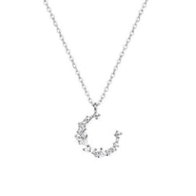 Load image into Gallery viewer, Moon Shape Crystal Necklace
