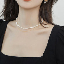 Load image into Gallery viewer, Baroque Mini Irregular Freshwater Pearl Necklace Choker
