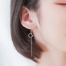 Load image into Gallery viewer, Clip Thread Through C Shape Chain Single Earring
