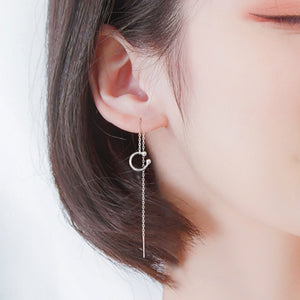 Clip Thread Through C Shape Chain Single Earring
